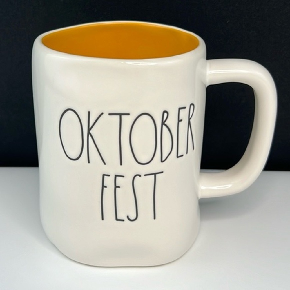 Rae Dunn - 3/$48 - ‘October Fest’ ceramic mug. NWT. Firm!